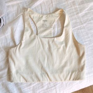 Girlfriend Collective Off White Sports Bra